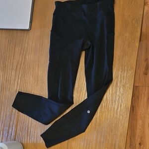 Lululemon Fast And Free Leggings 6 Black